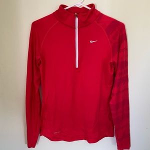 Red Nike Quarter Zip